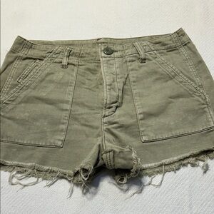 Khaki Women Cargo Shorts